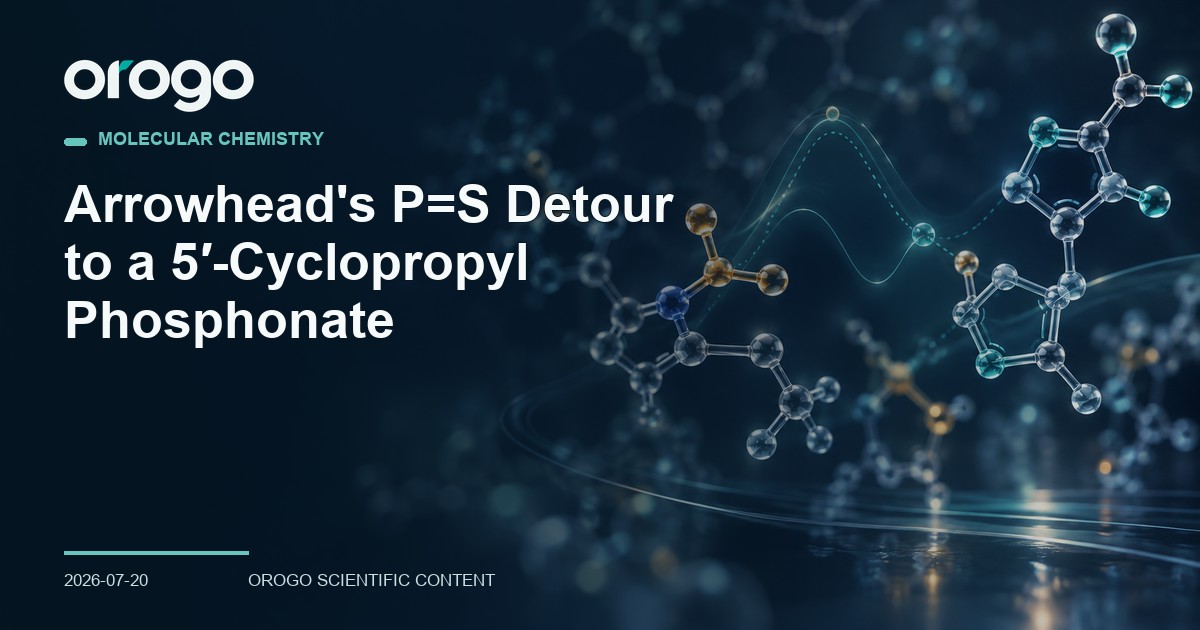 Arrowhead's P=S Detour to a 5′-Cyclopropyl Phosphonate article cover