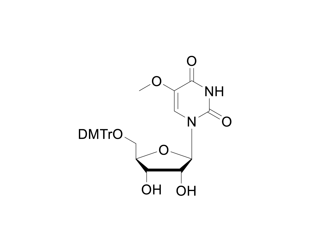 Structure of 5'-O-DMTr-5-methoxyuridine