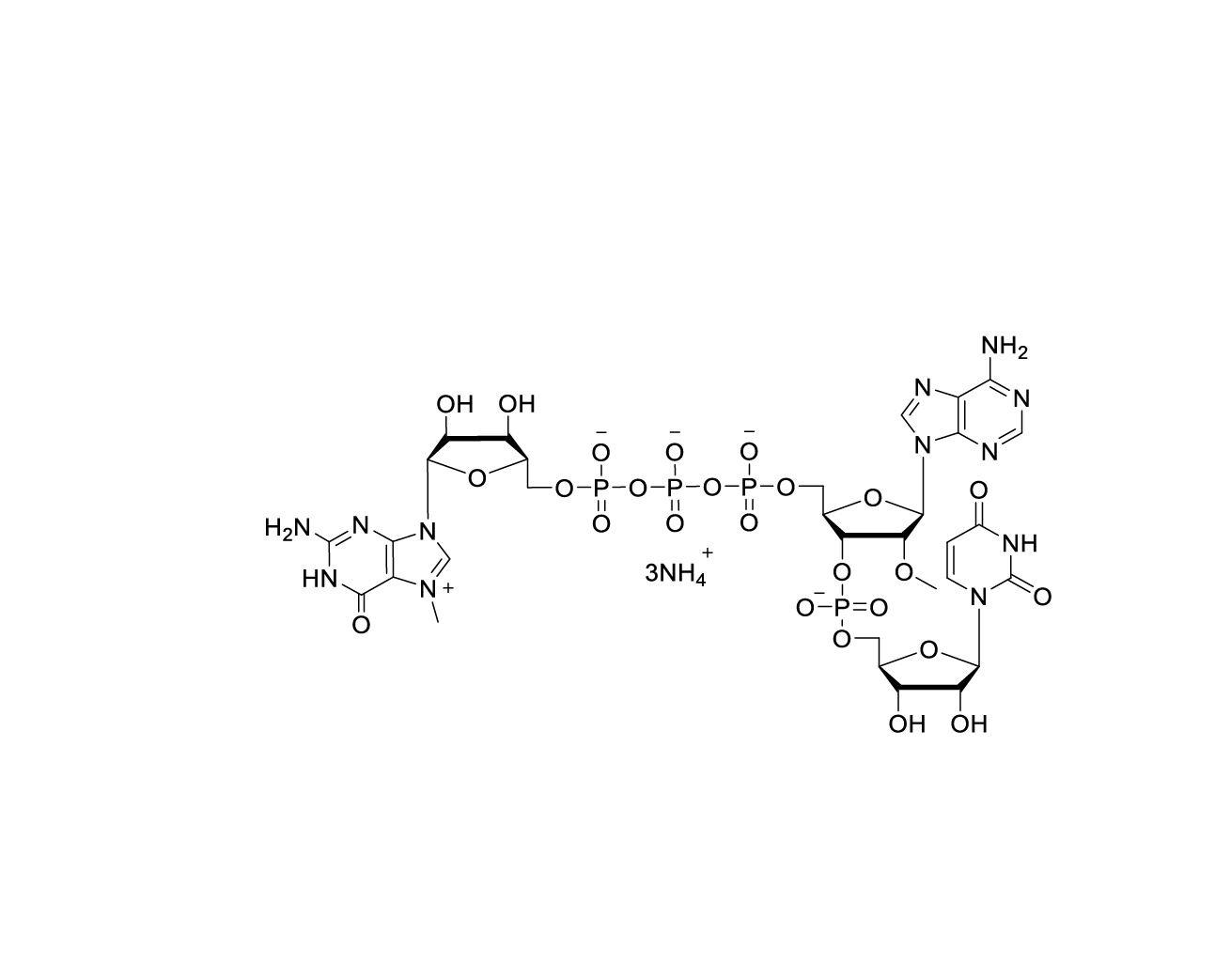 Chemical structure of CAP GAU Triammonium Salt