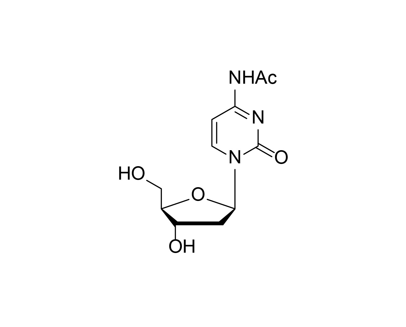Structure of N4-acetyl-2'-deoxycytidine