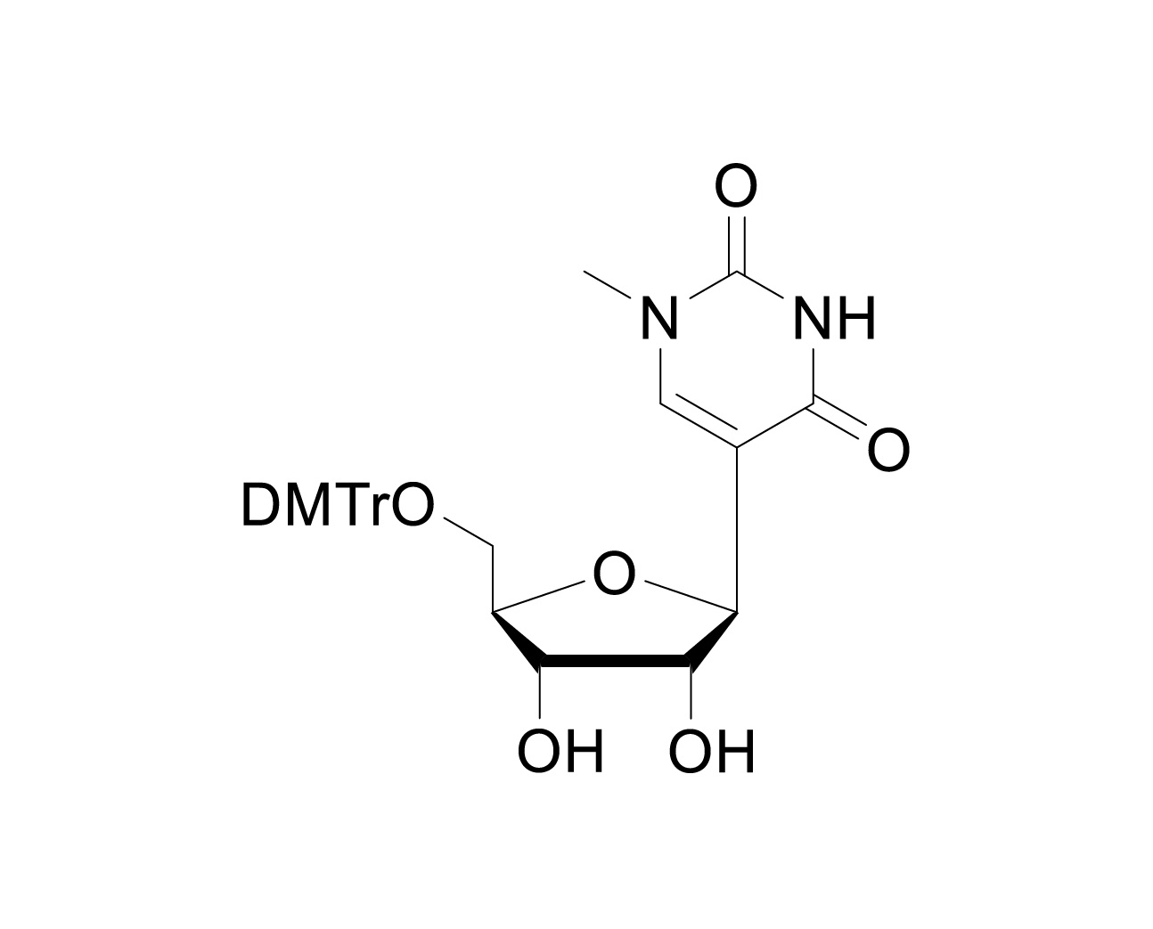 Structure of 5'-O-DMTr-N1-methylpseudouridine