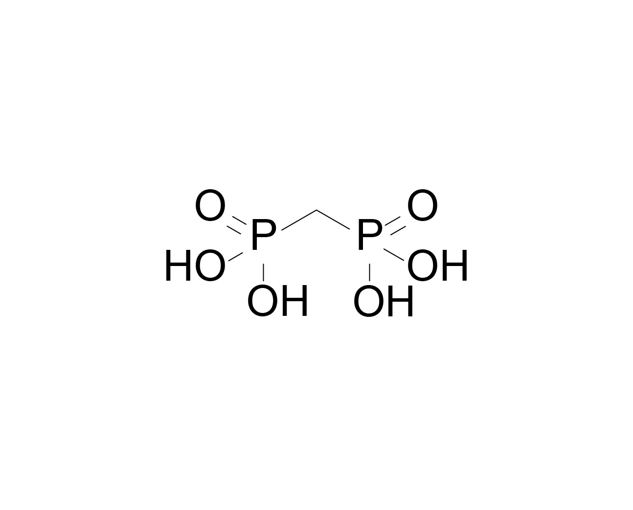 Structure of methylenediphosphonic acid