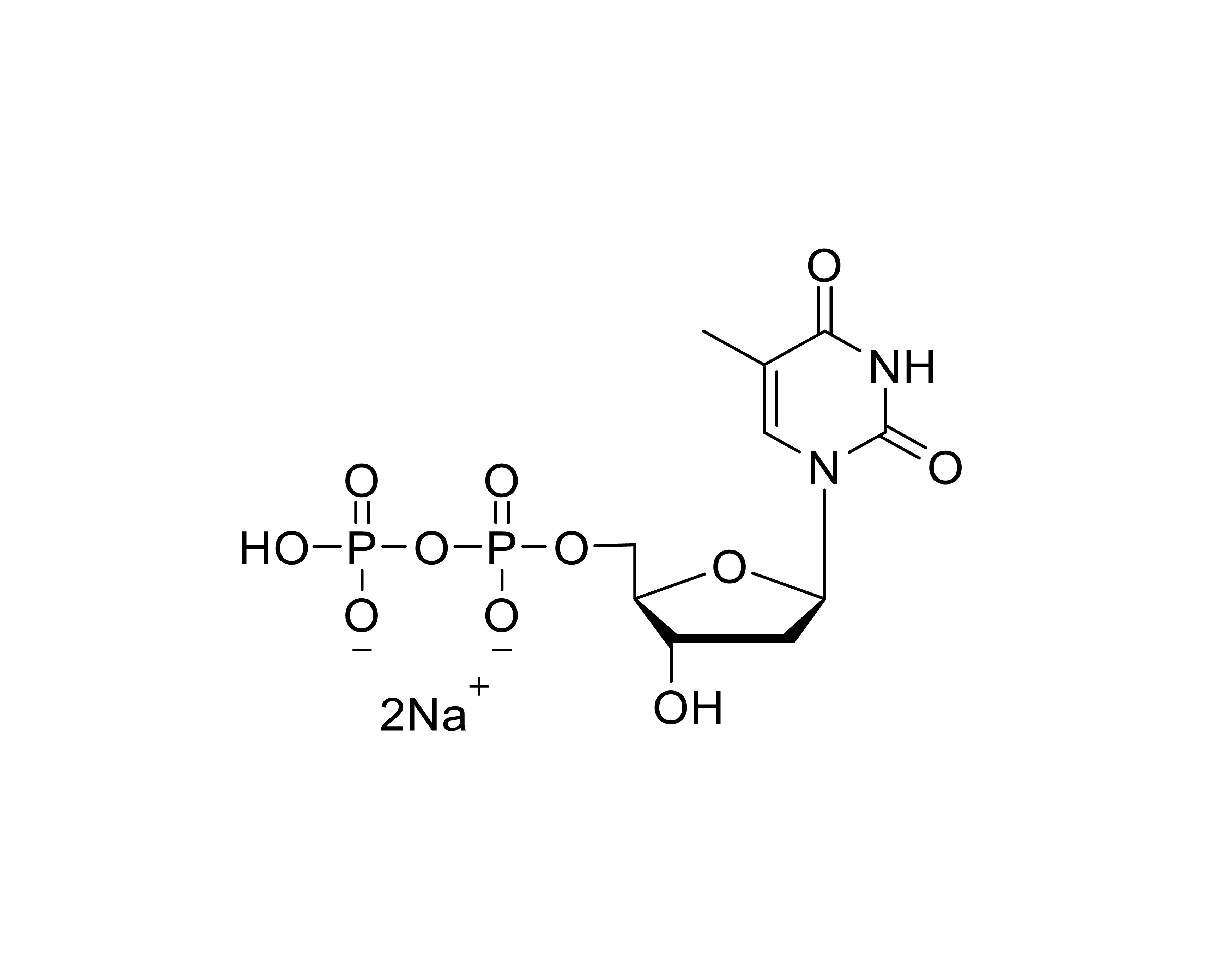 Chemical structure of dTDP Disodium Salt