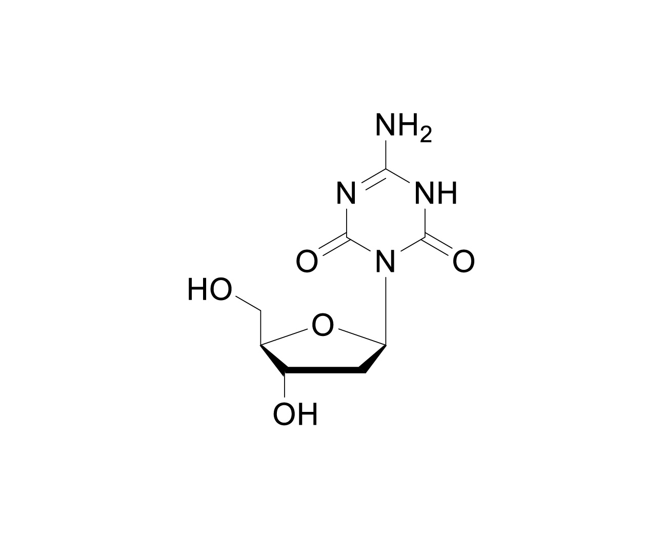 Structure of 5-Aza-2'-deoxy-6-oxo Cytidine