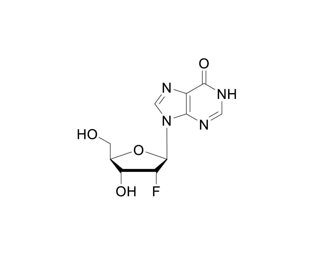Chemical structure of 2'-F-dI