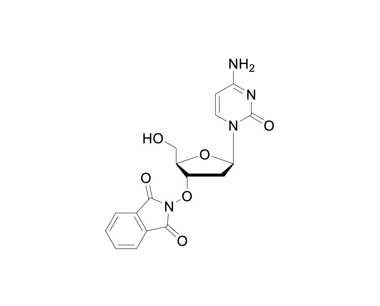 Structure of 3'-O-phthalimido-2'-deoxycytidine