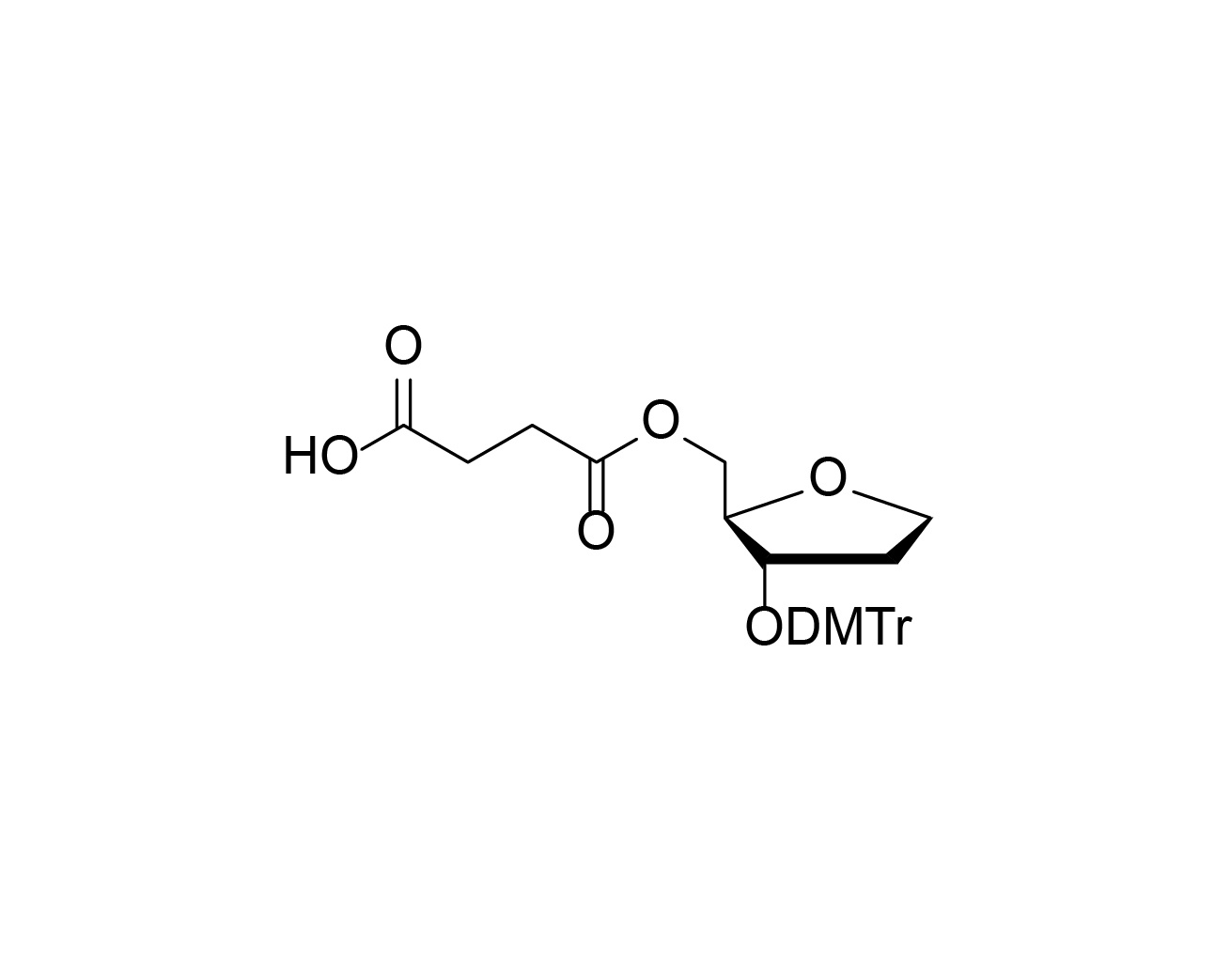 Chemical structure of Reverse Abasic Succinate