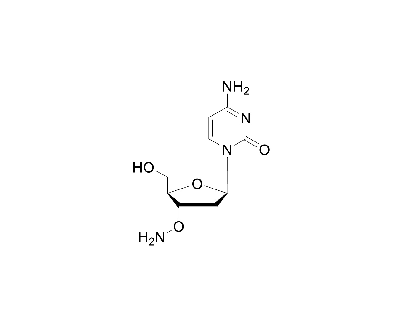 Structure of 3'-O-amino-2'-deoxycytidine