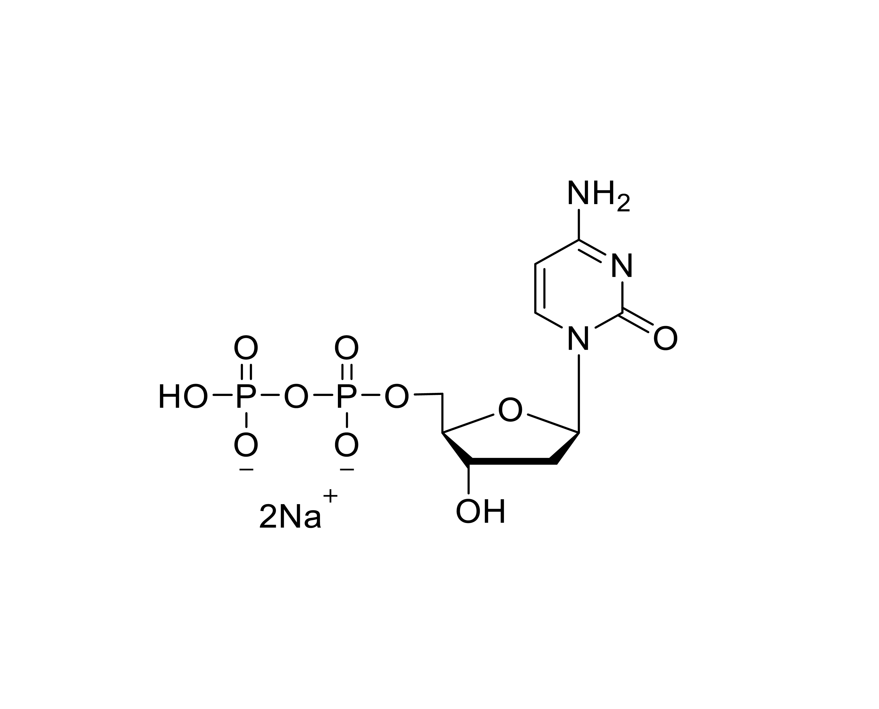 Chemical structure of dCDP Disodium Salt