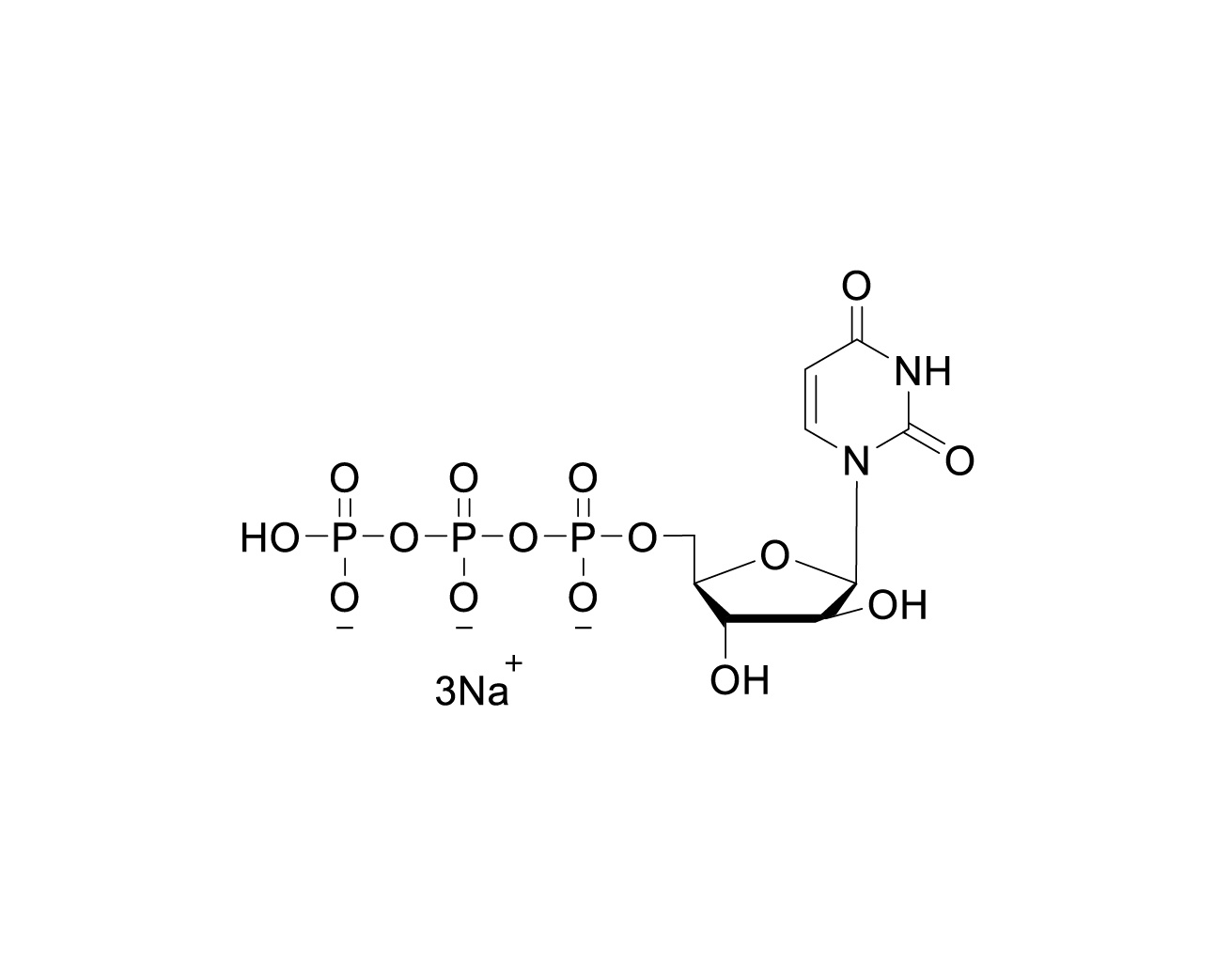 Structure of Ara-UTP sodium salt
