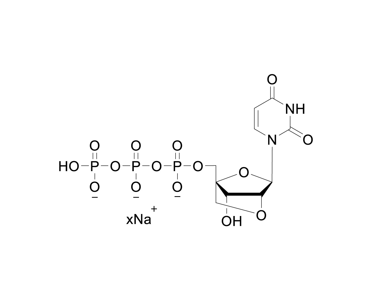 Structure of LNA-UTP sodium salt