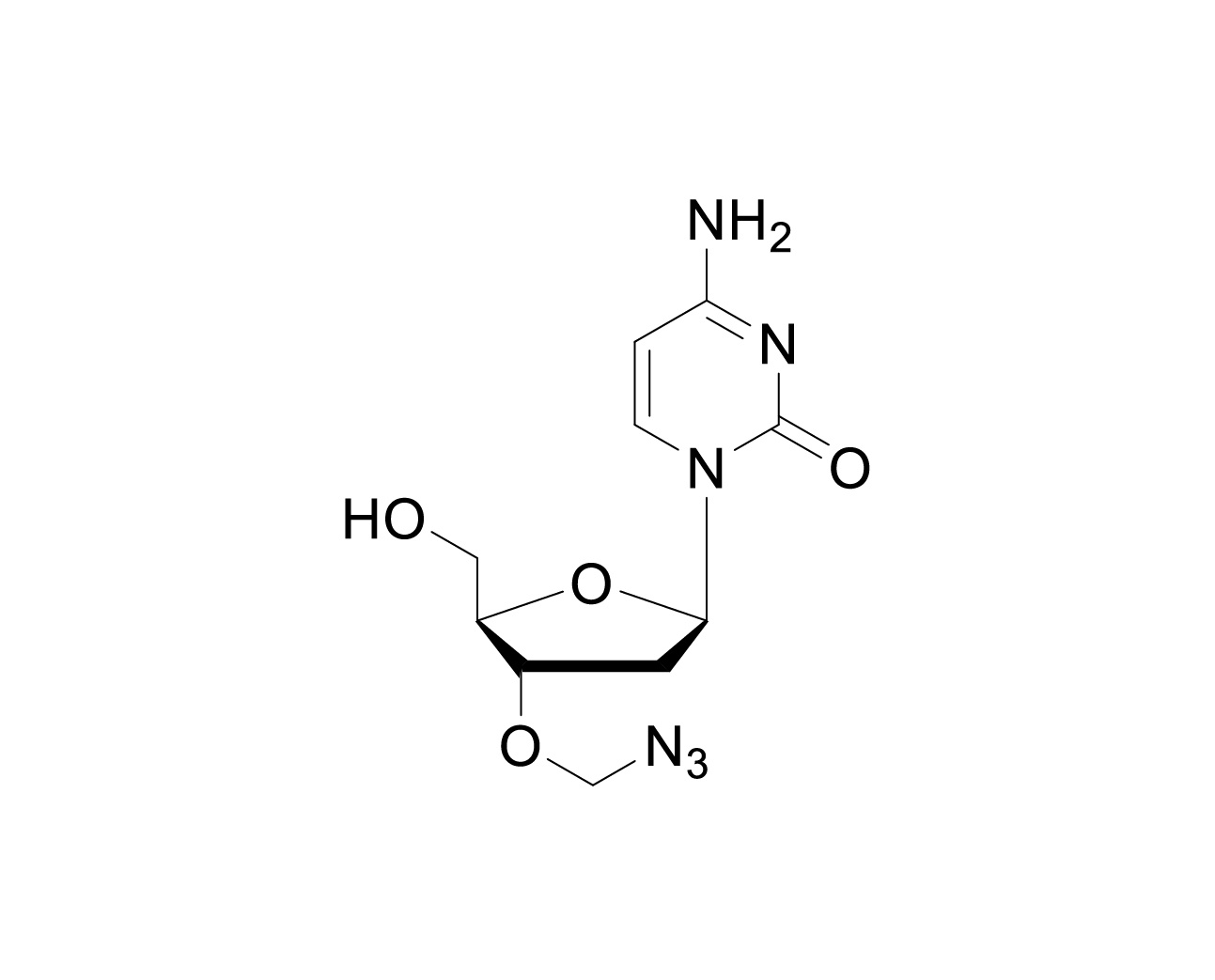 Structure of 3'-O-azidomethyl-2'-deoxycytidine
