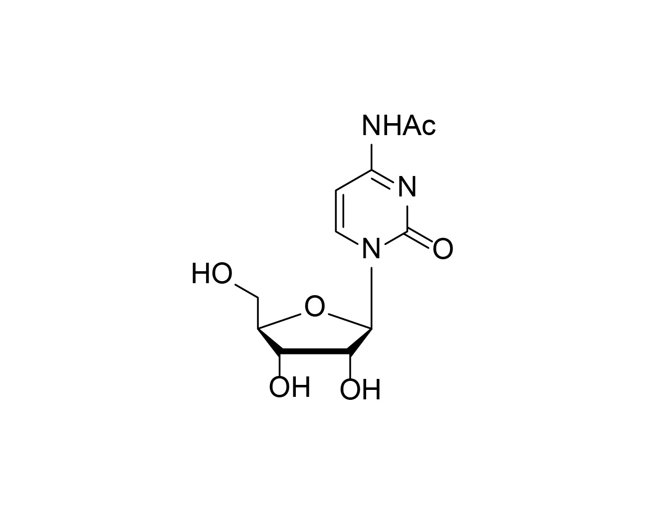 Structure of N4-acetylcytidine