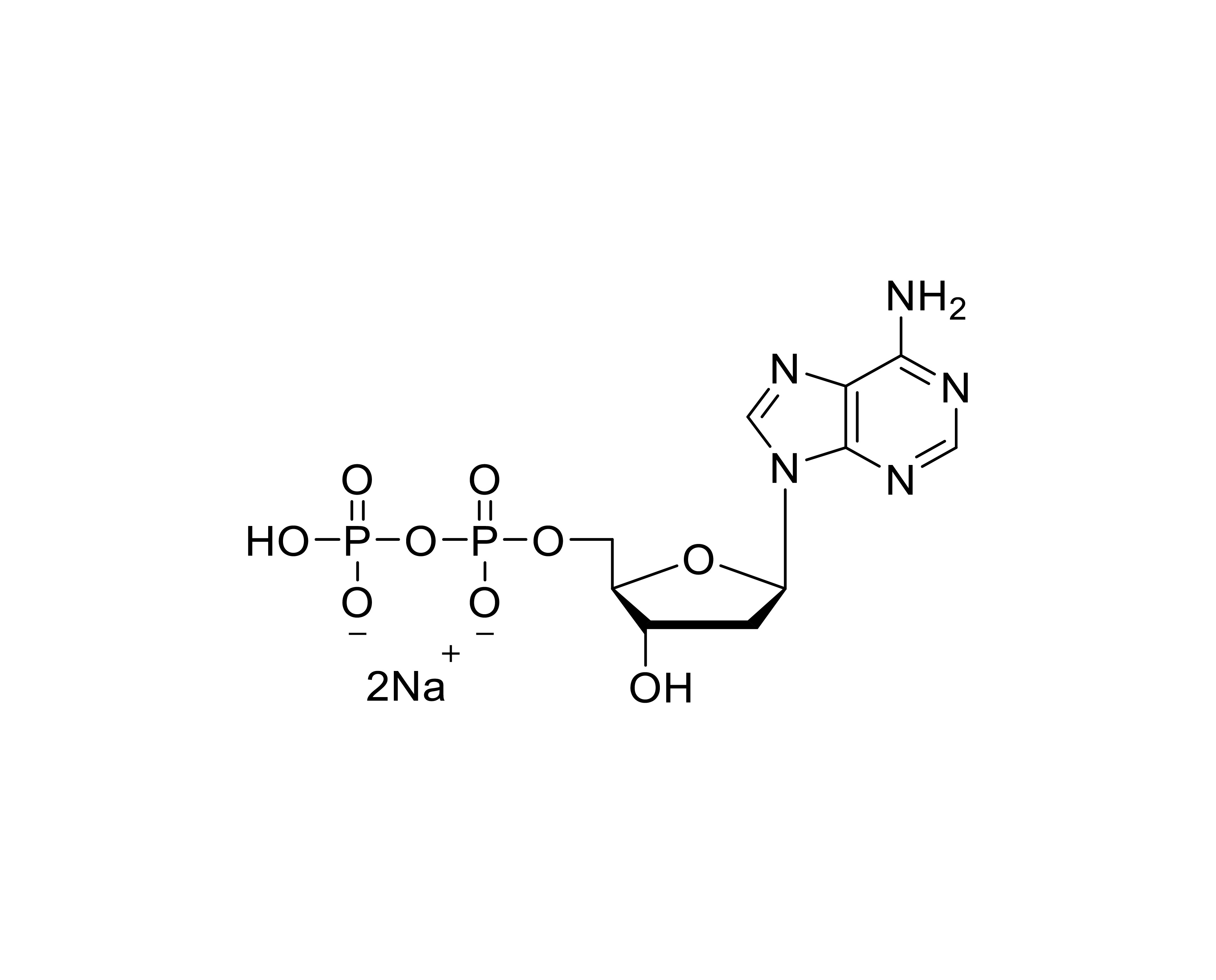 Chemical structure of dADP Disodium Salt